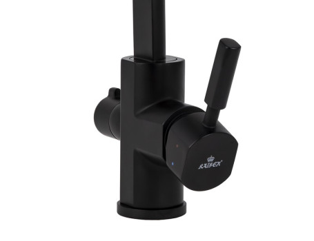 Смеситель KAISER 40144-9 Decor для кухни, с краном для питьевой воды, черный матовый