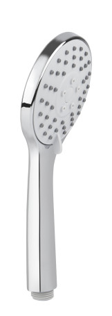 Душевая лейка KAISER SH-072 круглая, пластик, 3 режима, Ø100х246 мм, Хром