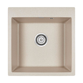 Мойка кварцевая PRAKTISCH, PM105152-BE, бежевый, 510х520, Paulmark