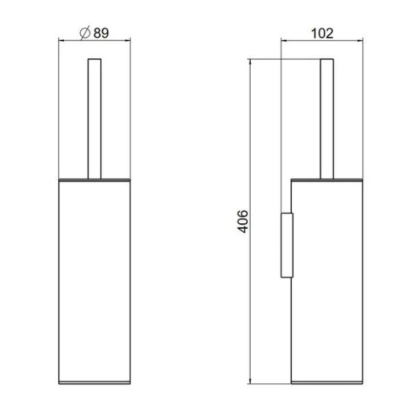 Ерш для унитаза SCHEIN квадратный стена/пол хромированный (9364CH) Ерш для унитаза SCHEIN квадратный стена/пол хромированный (9364CH)