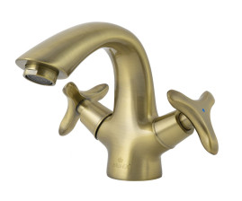 Смеситель KAISER 57011-1 Trio для раковины, бронзовый