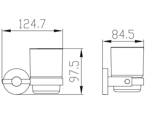 Держатель KAISER KH-2005 Classic стакана