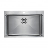 Мойка SAAR, PM807551-BS, брашированная нерж. сталь, 750х510мм, Paulmark