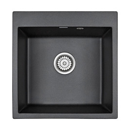 Мойка кварцевая PRAKTISCH, PM105152-BL, черный, 510х520, Paulmark