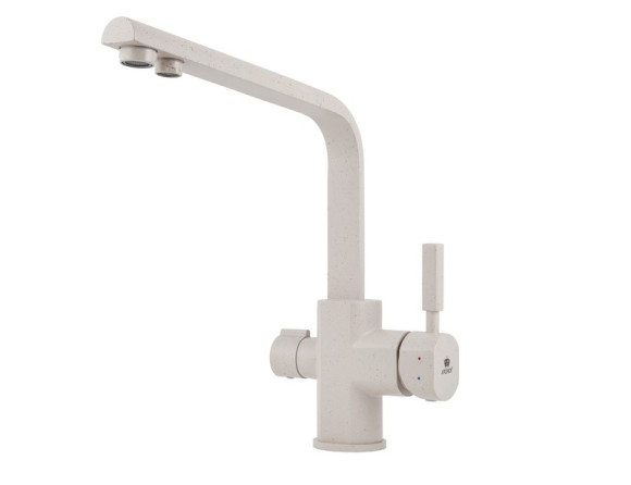 Смеситель KAISER 40144-8 Decor для кухни, с краном для питьевой воды, песочный