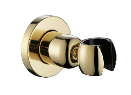 Кронштейн KAISER 0041 душевой лейки настенный металлический, Золото