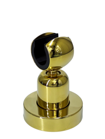 Кронштейн KAISER 0041 душевой лейки настенный металлический, Золото