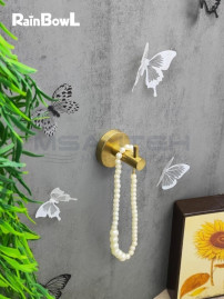 Крючок Rainbowl LONG для ванной 2227-8G одинарный золото матовый