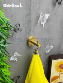 Крючок Rainbowl LONG для ванной 2227-8G одинарный золото матовый