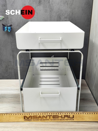 Органайзер SCHEIN HD0073-WT двухэтажный выдвижной белый