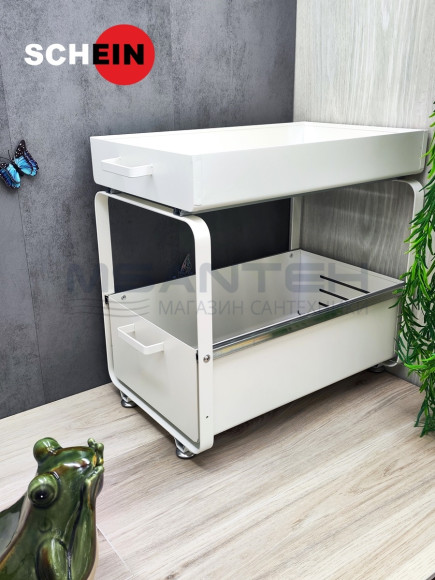 Органайзер SCHEIN HD0073-WT двухэтажный выдвижной белый