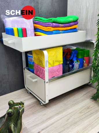 Органайзер SCHEIN HD0073-WT двухэтажный выдвижной белый