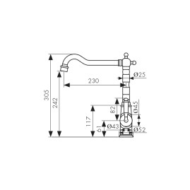 Смеситель KAISER 31544-1 Vincent для мойки