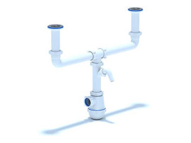 А4000 Сифон Ани Грот 1-1/2" х 40 двойной разноур.