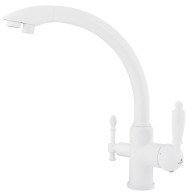 Смеситель KAISER 31244-10 Vincent для кухни, с краном для питьевой воды, белый глянц