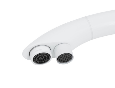 Смеситель KAISER 31244-10 Vincent для кухни, с краном для питьевой воды, белый глянц