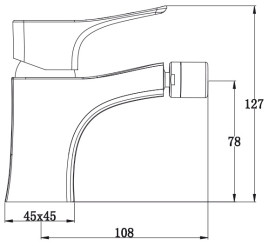 Смеситель KAISER 76088 Clever для биде 