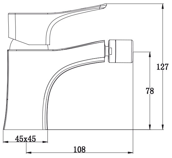 Смеситель KAISER 76088 Clever для биде
