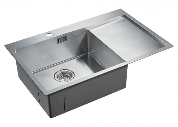 Мойка ELDE, PM807851-BSL, брашированная нерж. сталь, левая, 780х510мм, Paulmark Мойка ELDE, PM807851-BSL, брашированная нерж. сталь, левая, 780х510мм, Paulmark