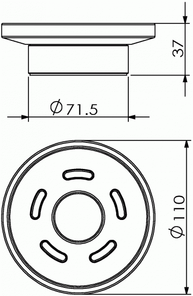 Мыльница Langberger 23017C настольная стеклянная матовая круглая