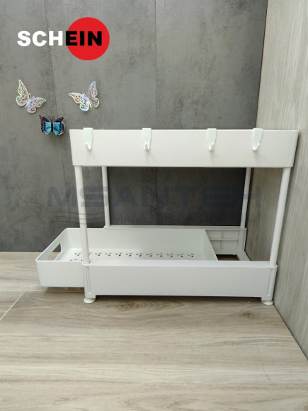 Органайзер SCHEIN HD0002-WT двухэтажный выдвижной белый Органайзер SCHEIN HD0002-WT двухэтажный выдвижной белый