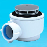 Е410C Сифон АНИ для душевого поддона 1 1/2*50 хром