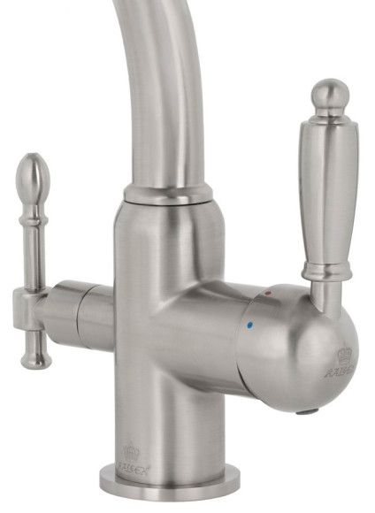Смеситель KAISER 31244-2 Vincent для кухни, с краном для питьевой воды, серебро