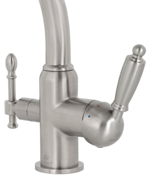 Смеситель KAISER 31244-2 Vincent для кухни, с краном для питьевой воды, серебро