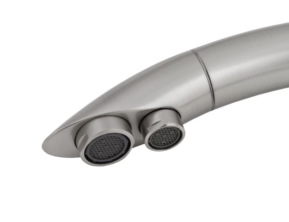 Смеситель KAISER 31244-2 Vincent для кухни, с краном для питьевой воды, серебро