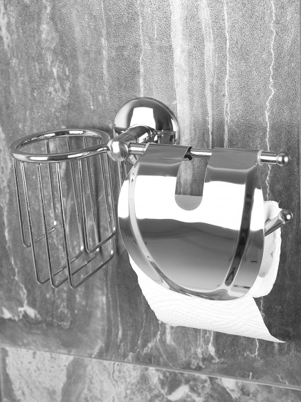 Бумагодержатель Rainbowl 2530-2 OTEL "Листик" + освежитель воздуха