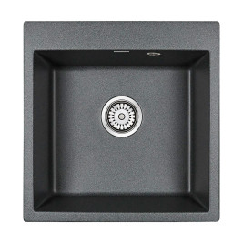 Мойка кварцевая PRAKTISCH, PM105152-DG, графит, 510х520, Paulmark