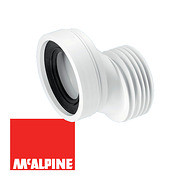 Труба фановая "McALPINE" эксцентрик 40мм дл.125мм  MRWC5