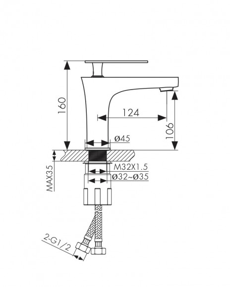 !!!Смеситель KAISER 02011 Star для раковины !!!Смеситель KAISER 02011 Star для раковины