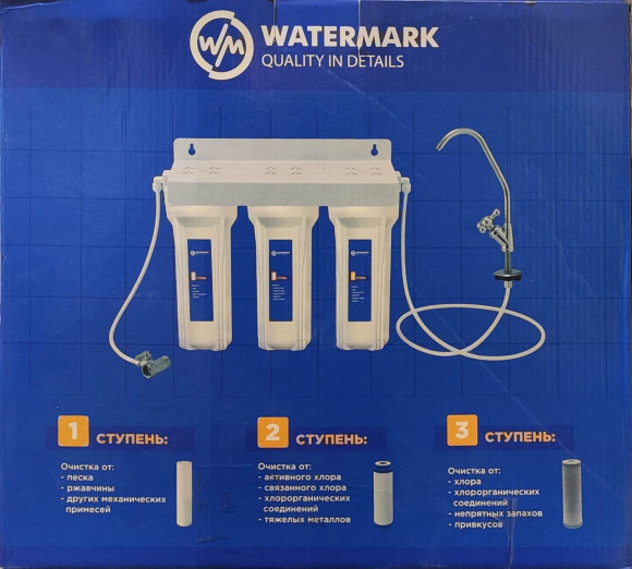 Фильтр трехступенчатый Watermark WM-FTS-3 (стандарт), белый