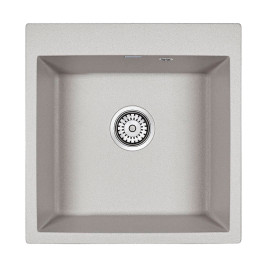 Мойка кварцевая PRAKTISCH, PM105152-GR , серый, 510х520, Paulmark