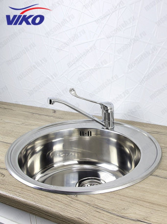 Смеситель VIKO V-7503 хирургический с локтевым управлением и поворотным изливом, Хром