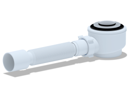 Сифон АНИ Пласт Е415CLS для душев/поддона 1 1/2*50/60 хром, клик-клак(сетка)