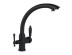 Смеситель KAISER 31244-5 Vincent для кухни, с краном для питьевой воды, черный металлик