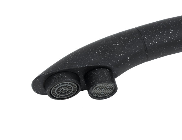 Смеситель KAISER 31244-5 Vincent для кухни, с краном для питьевой воды, черный металлик