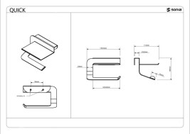 Бумагодержатель Sonia 176953 подвесной с полочкой черный матовый