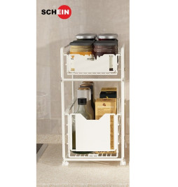 Органайзер SCHEIN HD0040WT-S двухэтажный выдвижной сетка белый