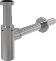 Сифон AlcaPlast A400 для умывальника Ø32 DESIGN метал.