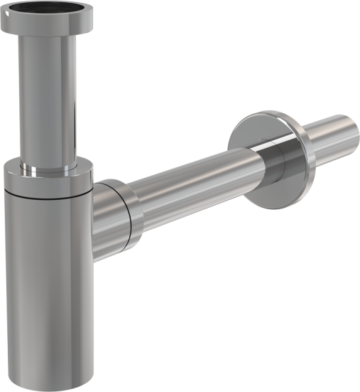 Сифон AlcaPlast A400 для умывальника Ø32 DESIGN метал.