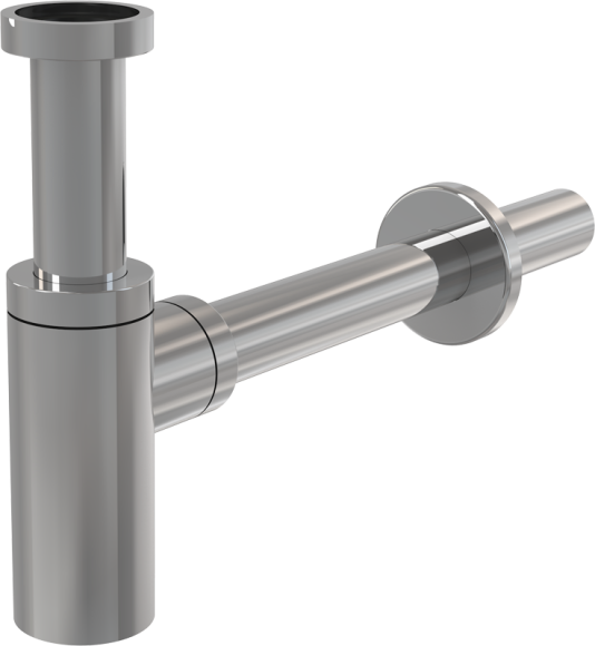 Сифон AlcaPlast A400 для умывальника Ø32 DESIGN метал.