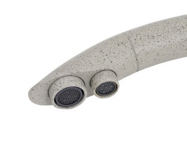 Смеситель KAISER 31244-7 Vincent для кухни, с краном для питьевой воды, бежевый мрамор