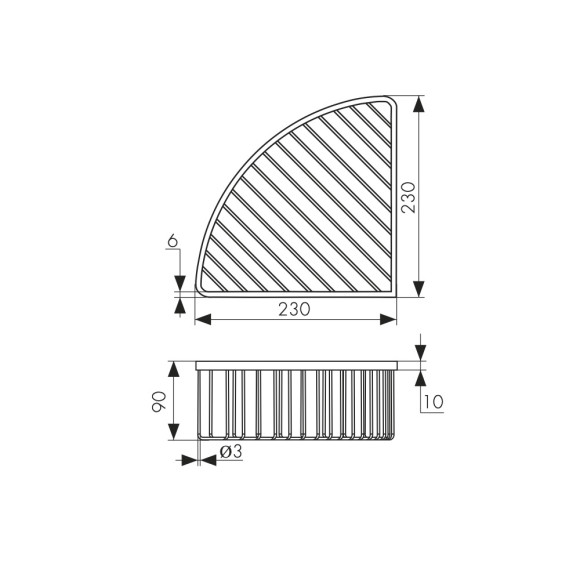 Полка KAISER KH-5210 настенная, угловая, из нержавеющей стали, 230*230*90, хром Полка KAISER KH-5210 настенная, угловая, из нержавеющей стали, 230*230*90, хром
