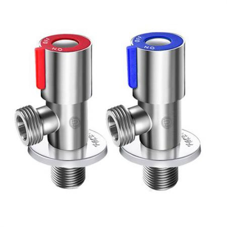 5854 Кран угловой 1/2" х 1/2" TIM нержавеющая сталь SUS304