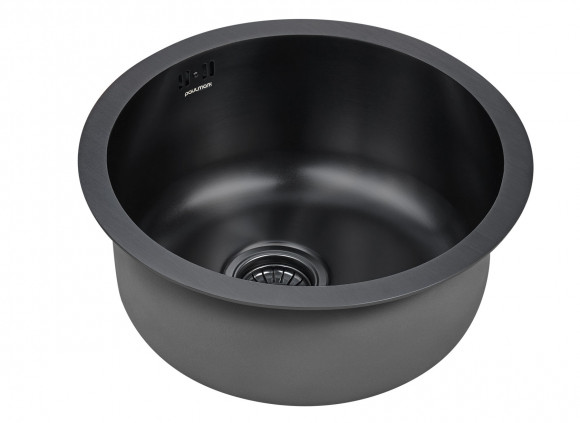 Мойка WERRA, PM404646-GM, вороненая сталь, D460мм, Paulmark Мойка WERRA, PM404646-GM, вороненая сталь, D460мм, Paulmark