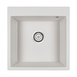 Мойка кварцевая PRAKTISCH, PM105152-WH , белый, 510х520, Paulmark