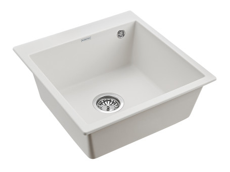Мойка кварцевая PRAKTISCH, PM105152-WH , белый, 510х520, Paulmark